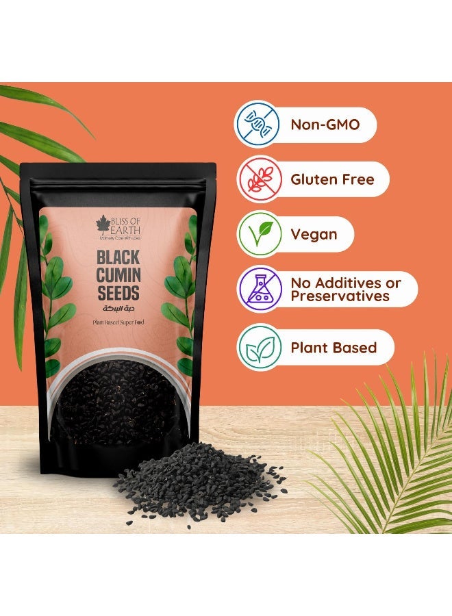 Bliss of Earth Black Cumin Seeds 250g | Kalonji Nigella Sativa Whole Seeds | Premium Natural Spice | Fresh Aromatic Cooking Ingredient | Indian & Middle Eastern Seasoning | Raw Clean Seeds for Baking, Pickles & Daily Use - Image 3